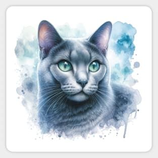 Korat - Watercolor Cat Sticker